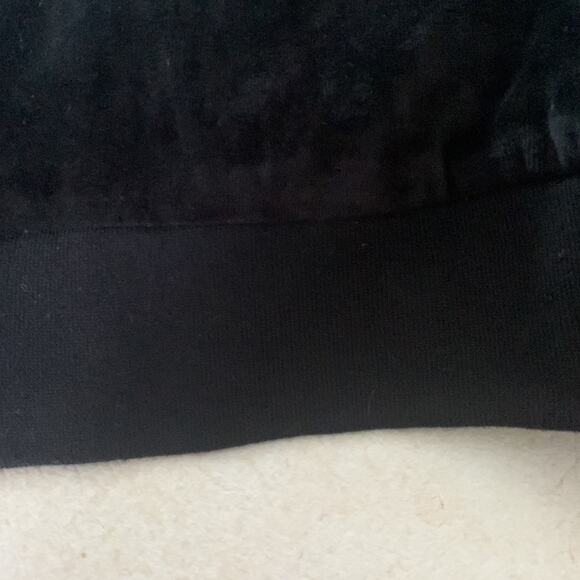 Torrid size 1 black velour jacket embroidery was cute coat lightweight track flr - Picture 7 of 10